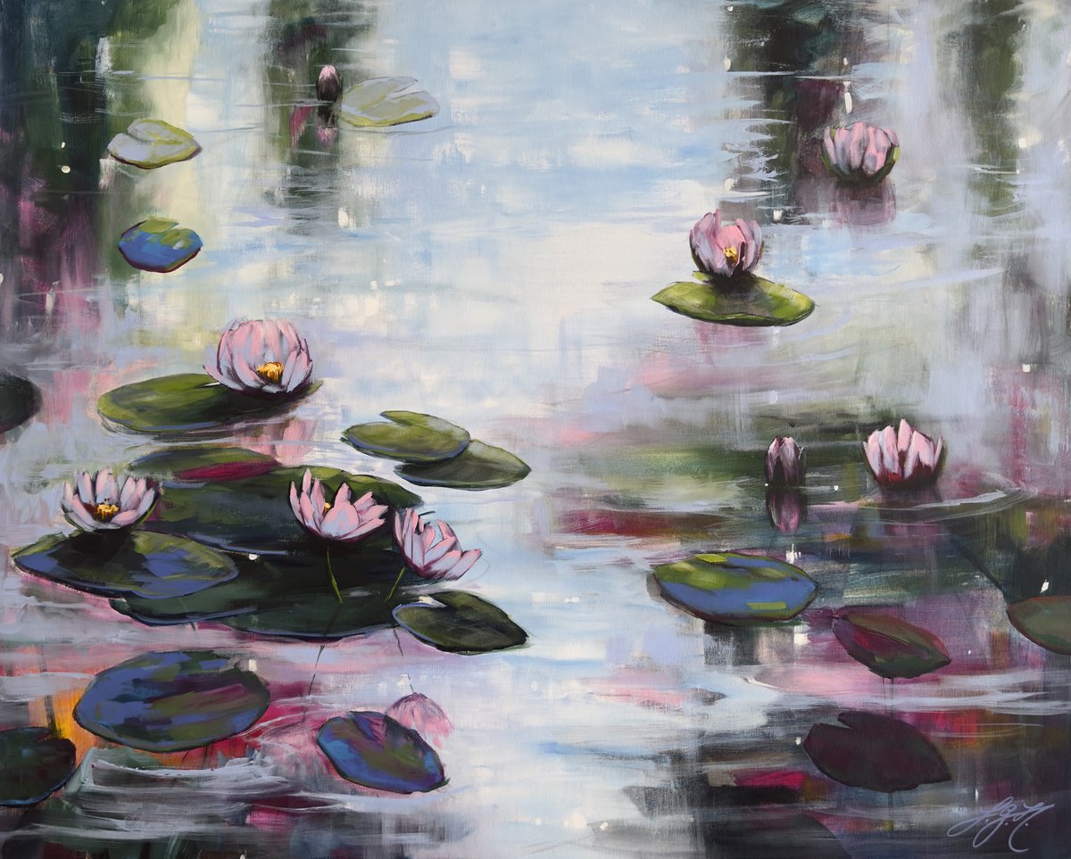 Happy Serenity 1 By Sandra Gebhardt-Hoepfner, 39 X 31, Artwork For Sale On Artfinder