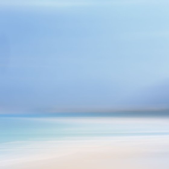 Hebridean Skies - Extra large impressionist style beach abstract