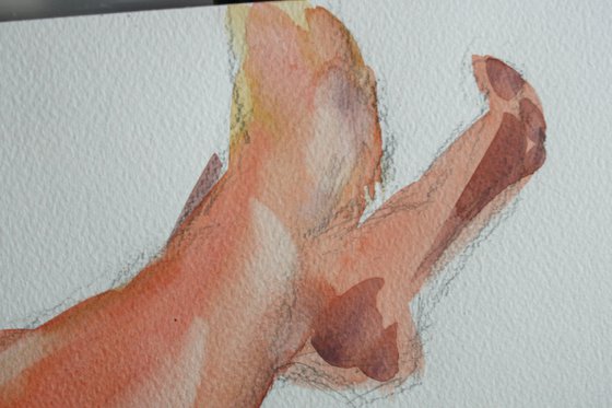 Grace XIV. Series of Nude Bodies Filled with the Scent of Color /  ORIGINAL PAINTING