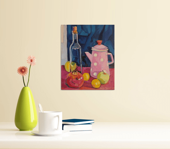 Still life with pomegranate