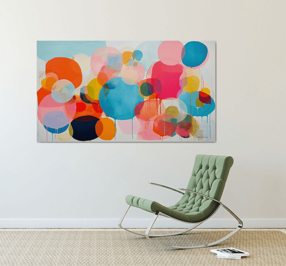 Colorful circle shapes abstract 1212233