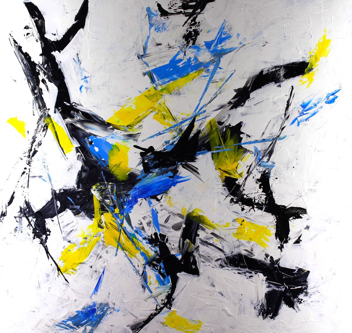 Abstract Acrylic Painting By Alessandro Butera, 41 X 41, Surreal 8, Original Artwork