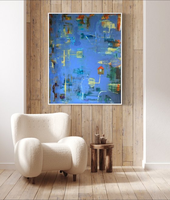 The road home in the blue