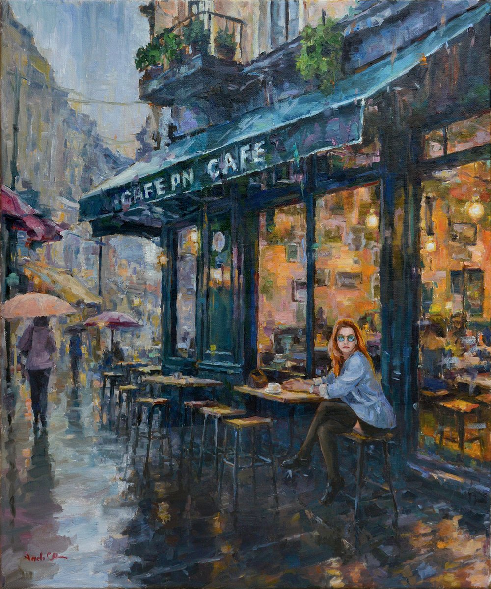 Cafe #21 By Vachagan Manukyan, 20 X 24, Artwork For Sale On Artfinder