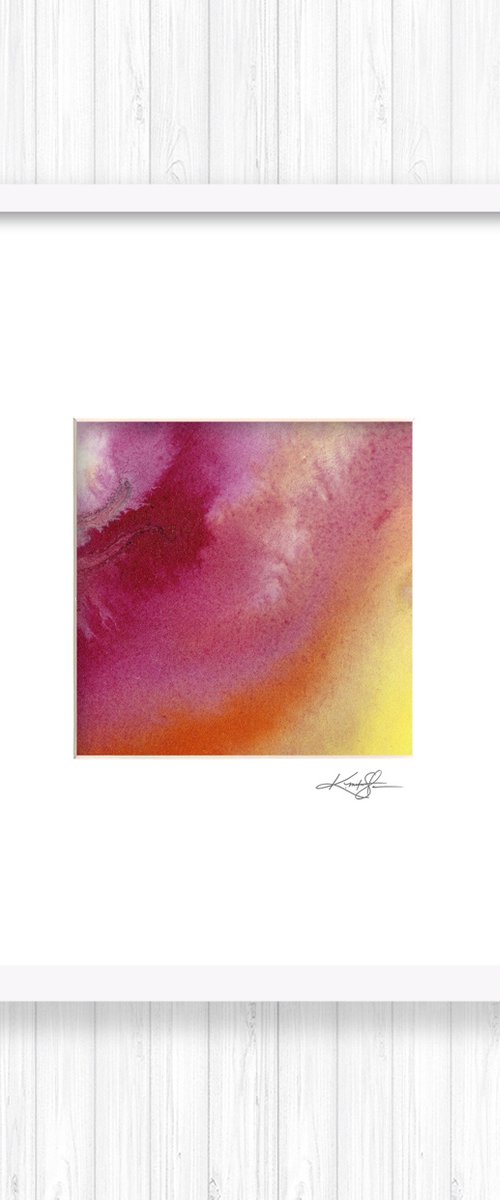 A Soft Prayer 3 - Watercolor Abstract Painting in mat by Kathy Morton Stanion by Kathy Morton Stanion