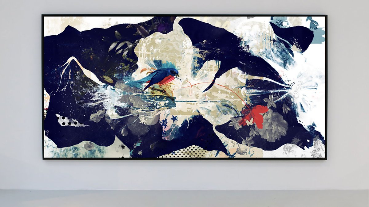 Botanical Painting By Teis Albers, 79 X 39", Turn Of A Leaf, Original Artwork