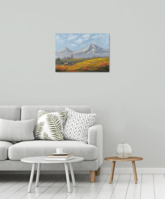 Golden Field Under Ararat