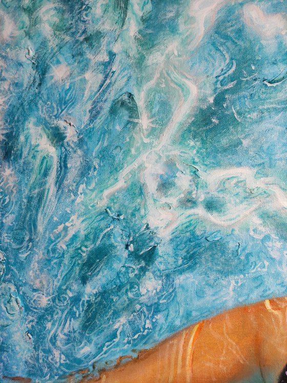 Girl swimming62(48x36 in)