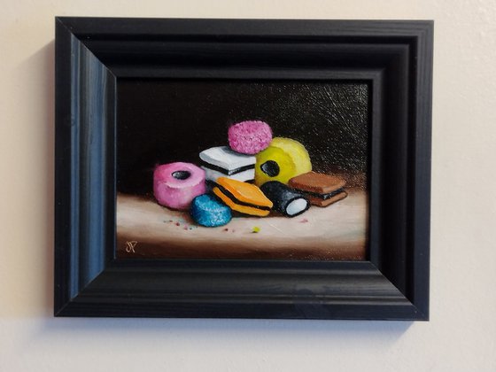 Liquorice Allsorts candy sweets still life