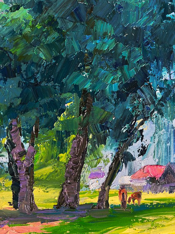 Trees near the Village
