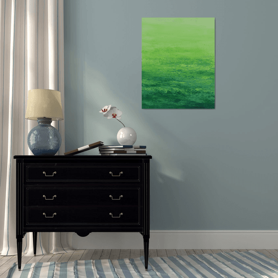 Verdant Green - Modern Green Field Abstract