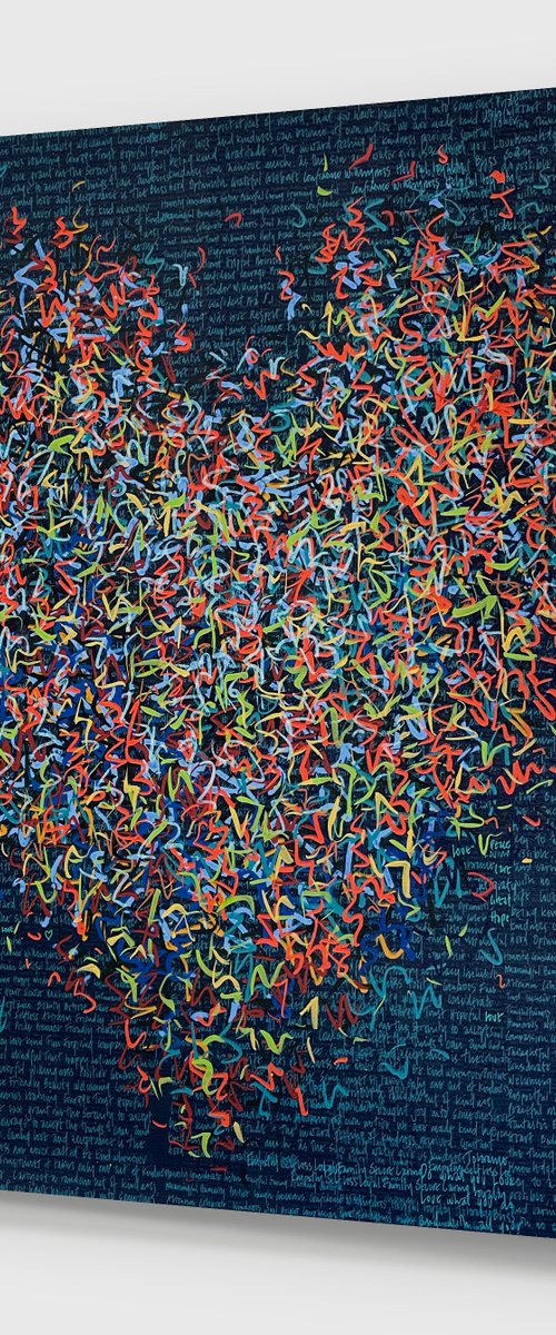 The Eternal Love Optimist 101 x 101cm by George Hall