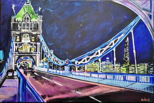 Tower Bridge by night by Jelena Nova