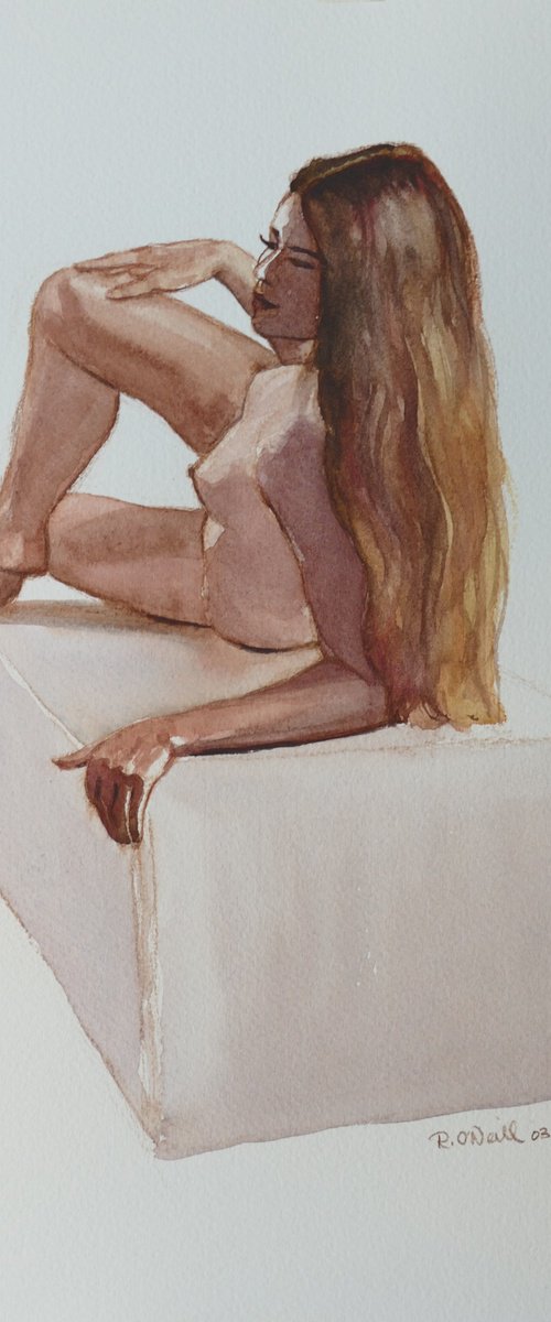 Reclining female nude by Rory O’Neill