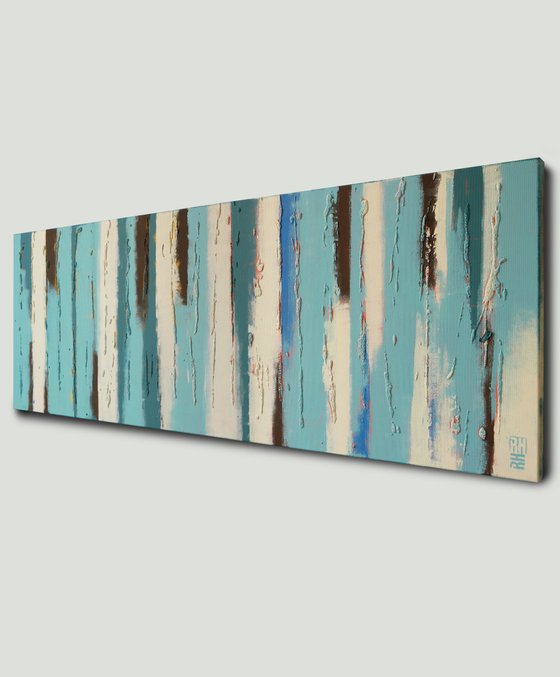 Light Blue Panels 30O - Original Artwork