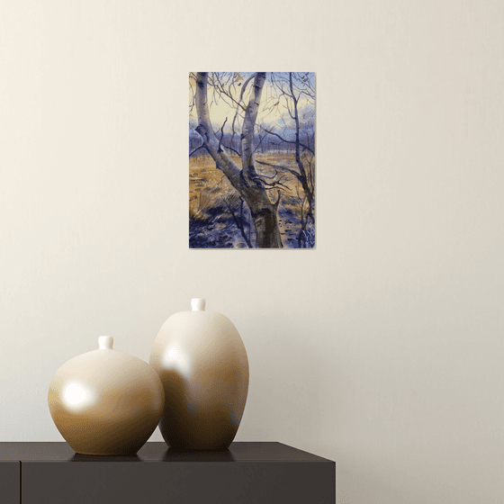 November Landscape with a Tree
