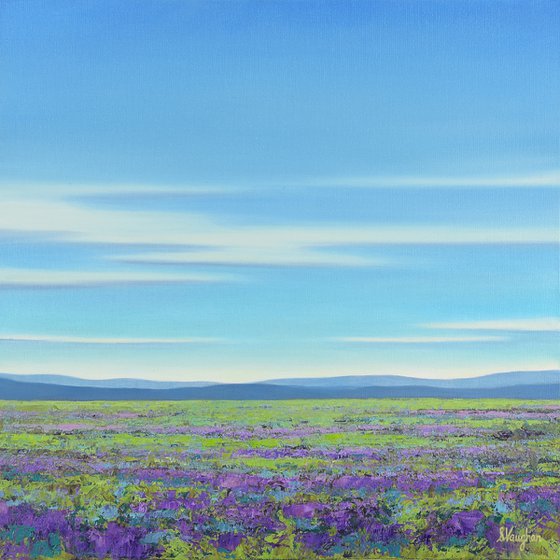 Lavender Field - Colorful Flower Field Landscape