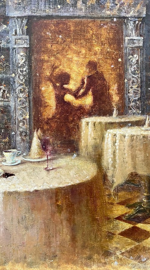 Dramatic Date in a Cozy Restaurant by Yulia Odukalets