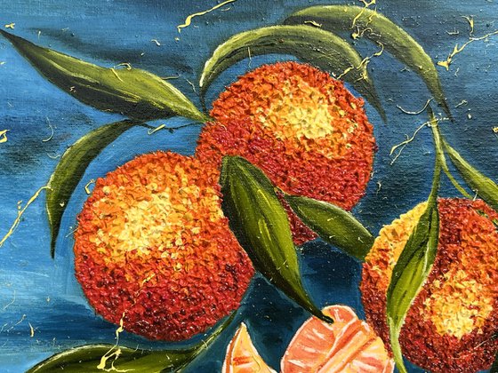 Tangerines Original Oil Painting