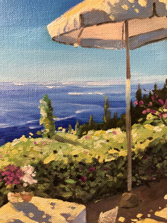 Summer Landscape Painting Coastline Landscape Art