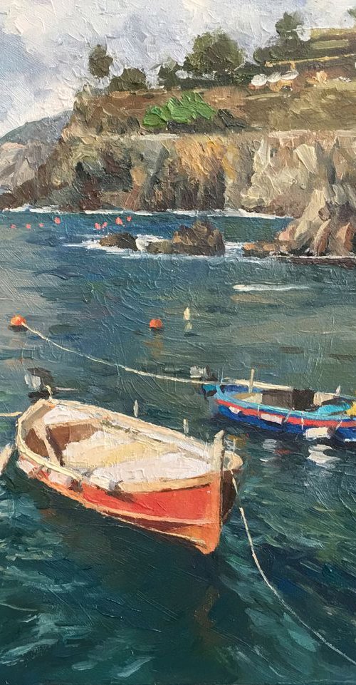 Bosts in Italy (framed) by Ling Strube