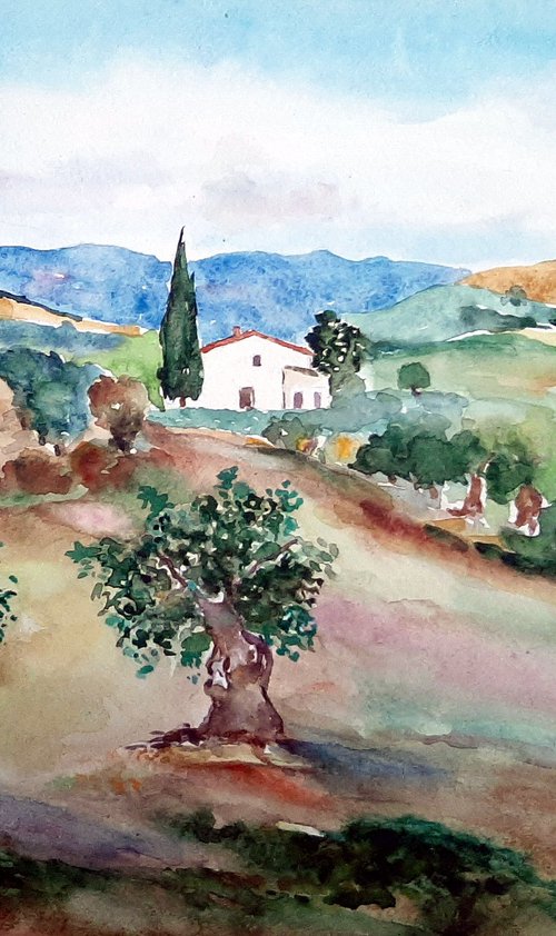 LANDSCAPE WITH OLIVES by Zoran Mihajlović Muza