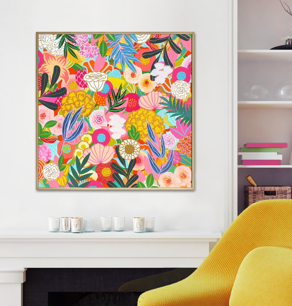 Flower Dreamscape In The Vernal Season By Martina Boycheva, 31 X 31, Artwork For Sale On Artfinder