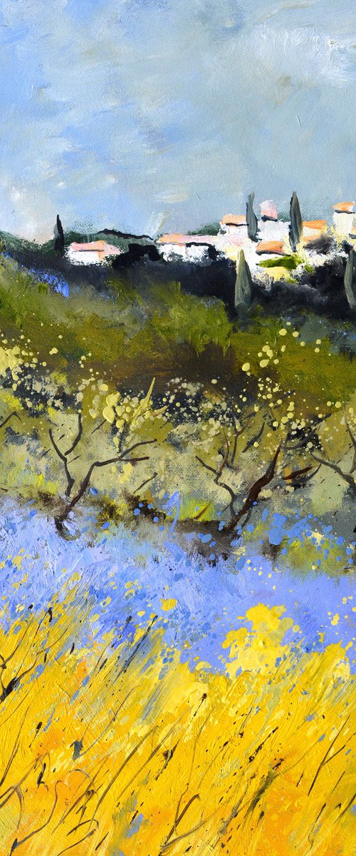 Poppies and lavender in Provence  - 4523 by Pol Henry Ledent