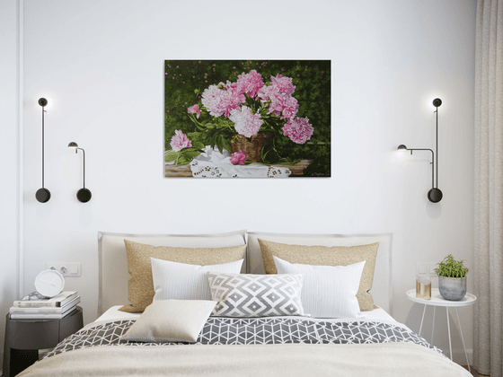 Peonies in the Sun, Garden Scenery