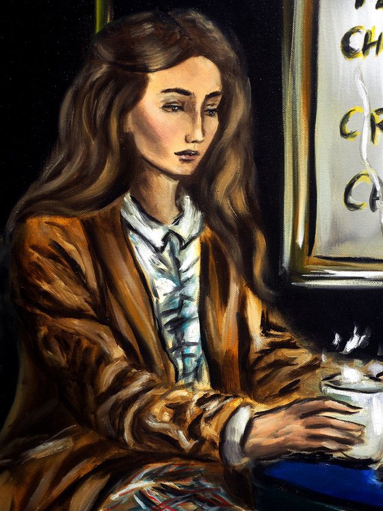 Woman at a Parisian Cafe III