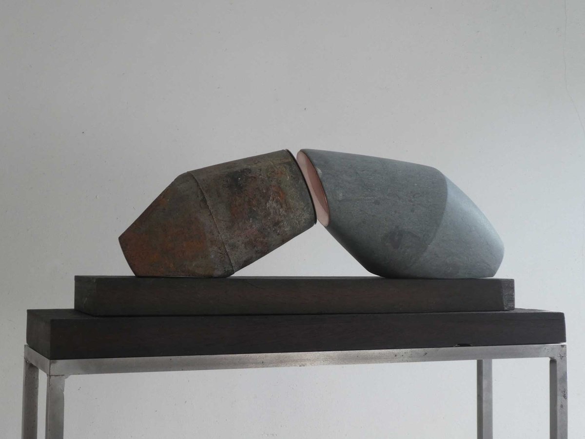 Abstract Sculpture By Fieke De Roij, 24 X 37, Mirror Mirror, Original Artwork