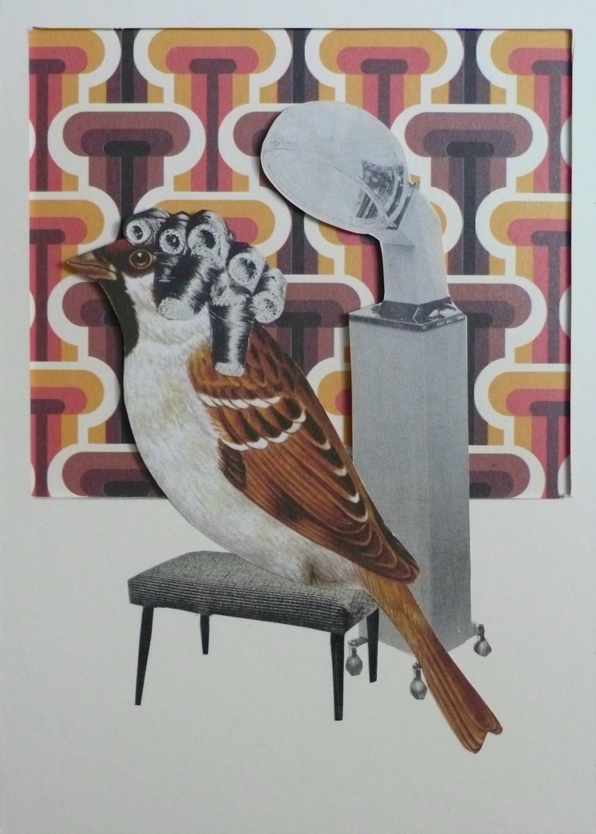 Salon Birds Number #4 by Gina Ulgen