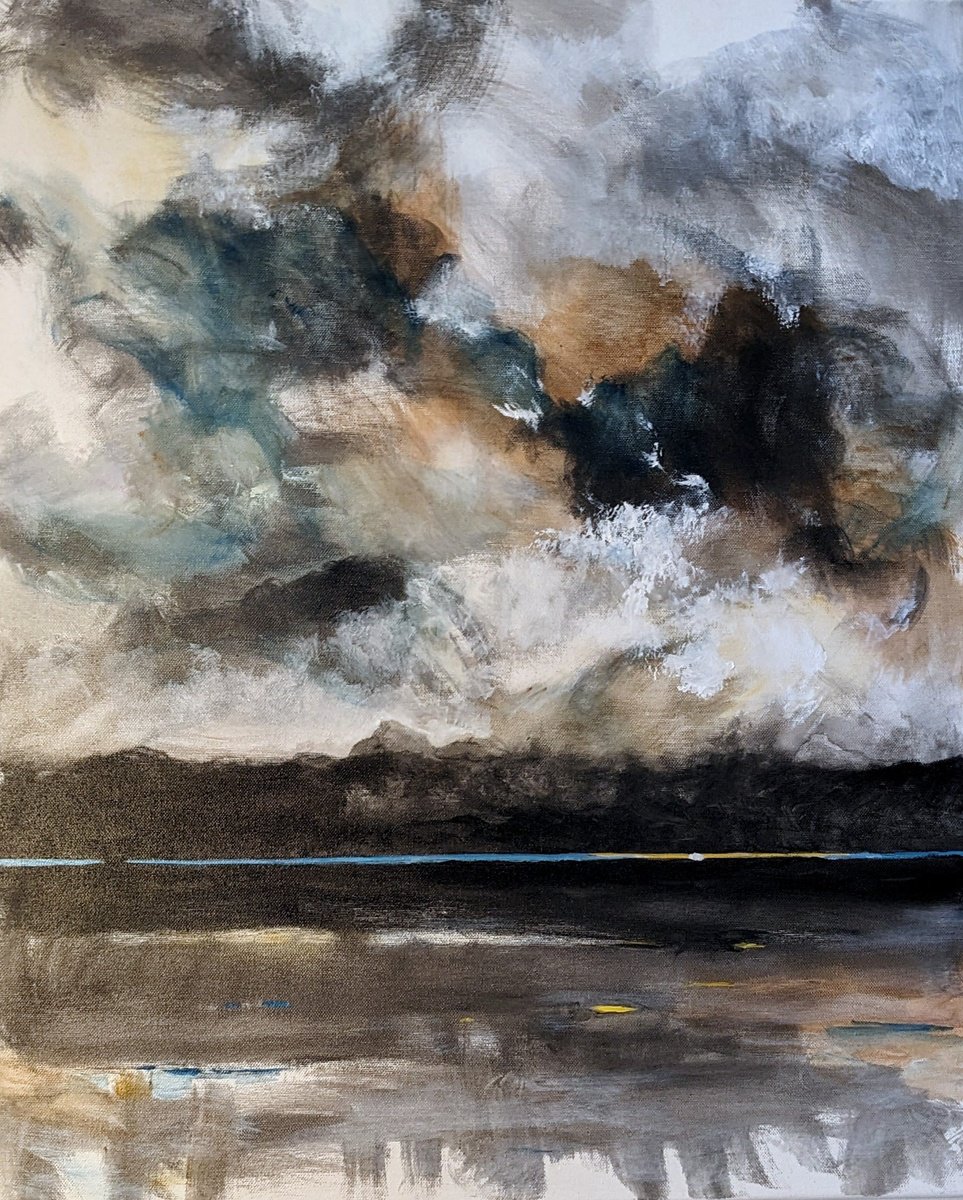 Expressive Landscape Oil Painting By Chris Walker, 20 X 24, Hope, Original Artwork