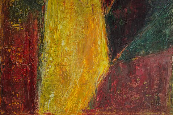 Big size abstract expressive oil painting REFLECTION 1