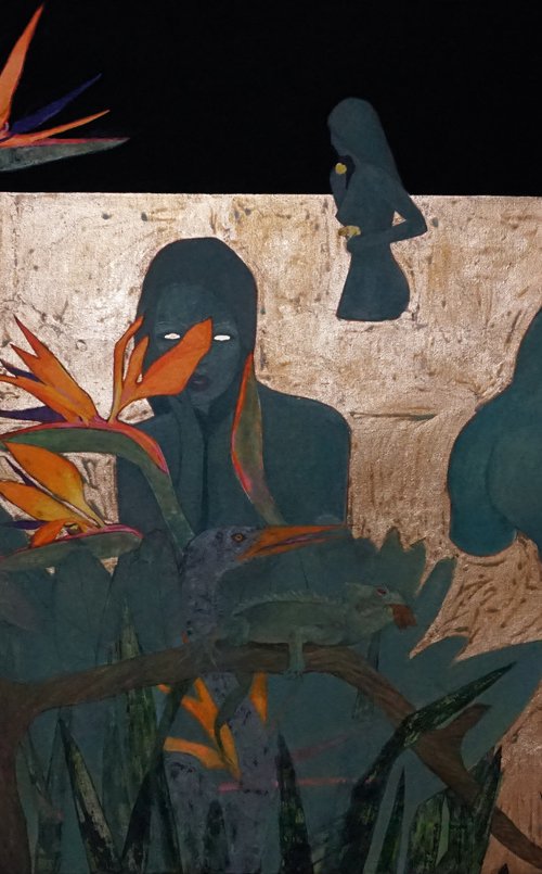 Night jungle Painting by Anastasia Balabina by ANASTASIA BALABINA