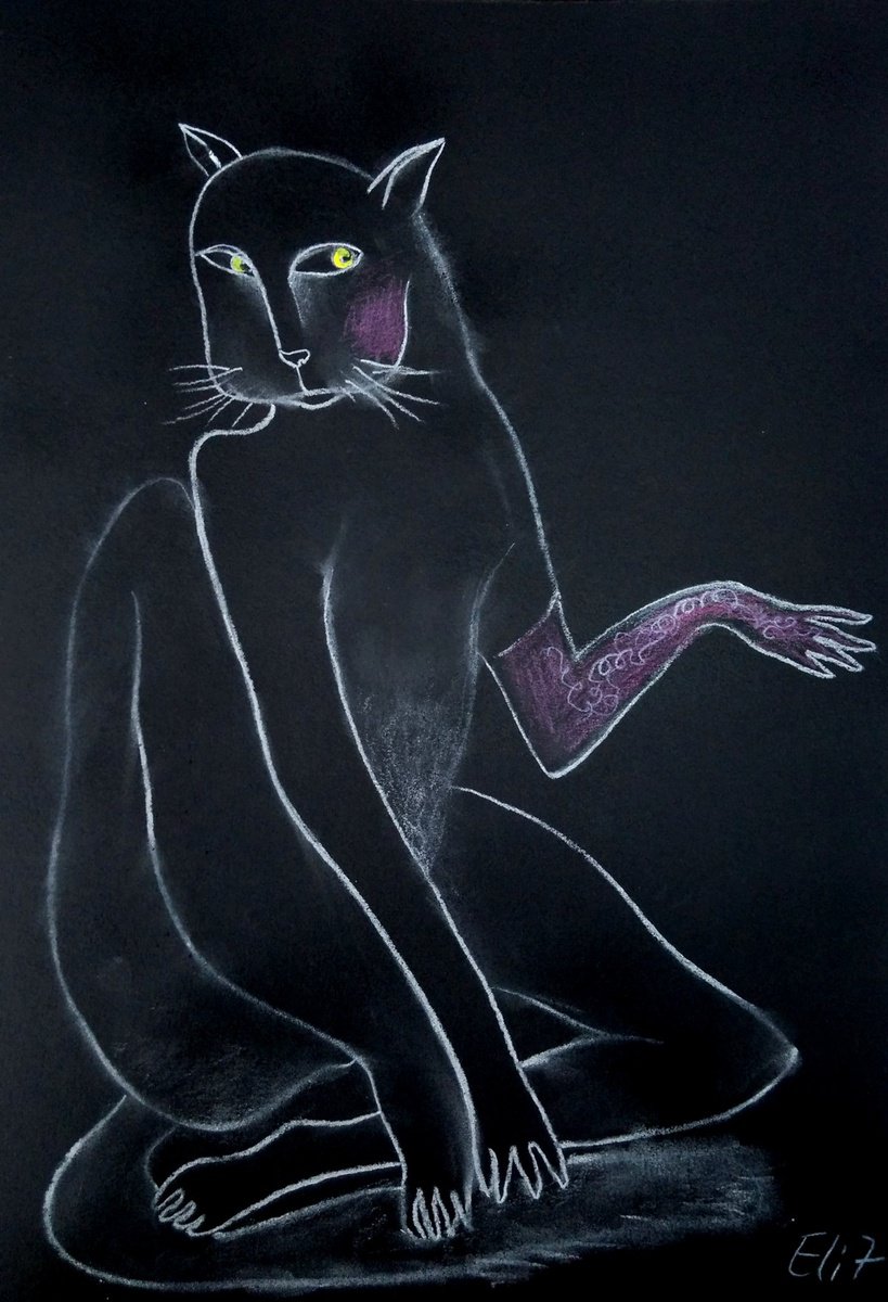 Surrealistic Pastel Drawing , Pink Glove By Elisheva Nesis, 12 X 17, Artwork For Sale On Artfinder