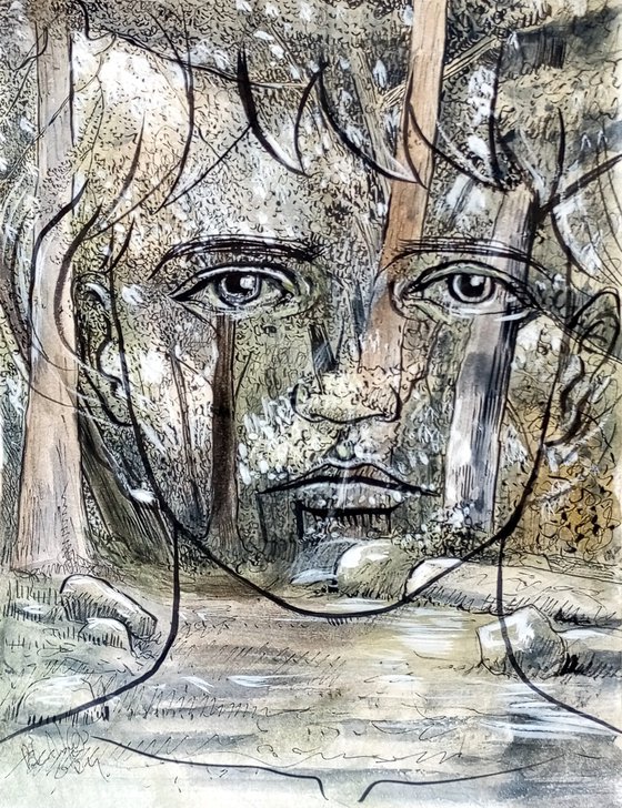 A face in the woods