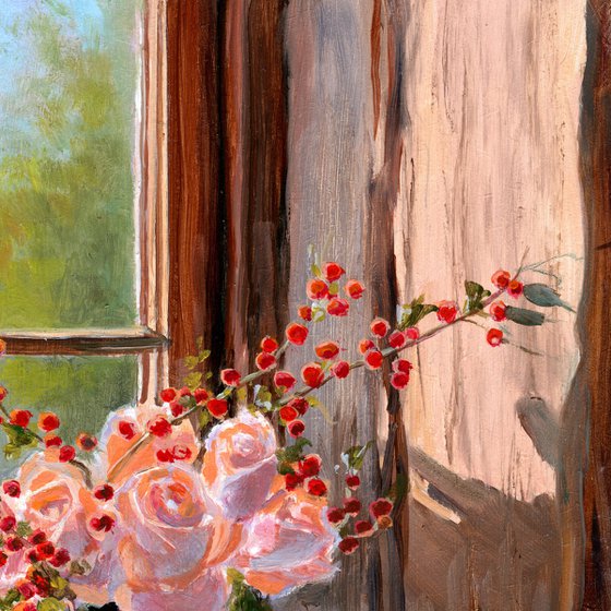 'Roses in the window'