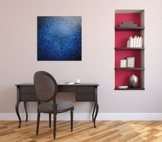 Large black and blue shine