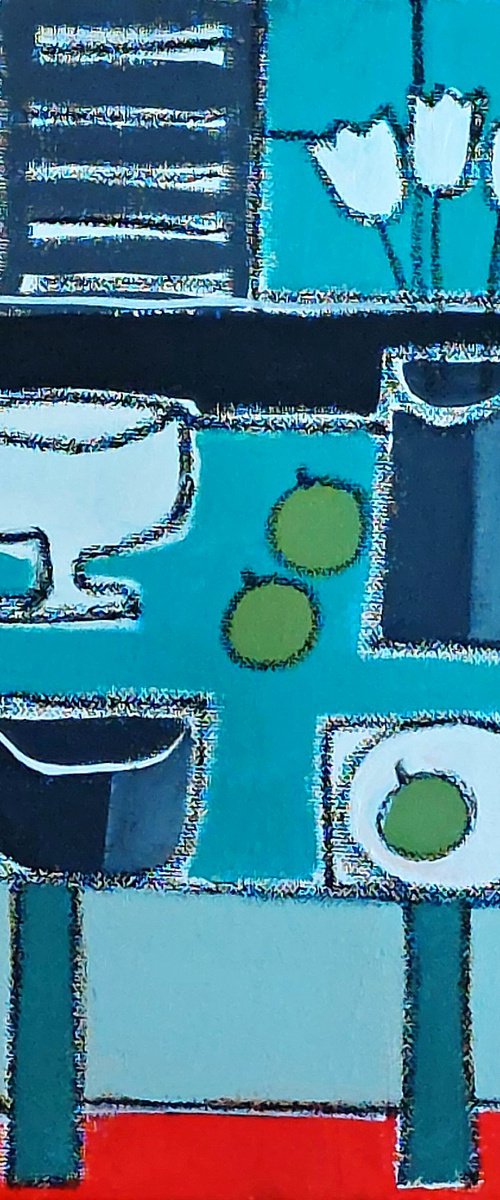 Three White Tulips IV by Jan Rippingham