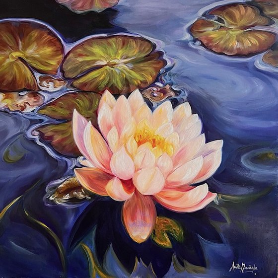 Revival- Waterlily Flower Painting