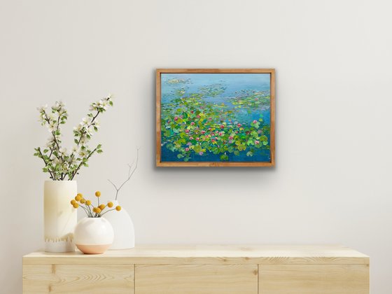 A slice of heaven- II! Water lilies painting