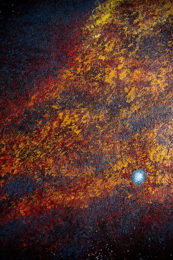 Snail Nebula Vibrant Abstract