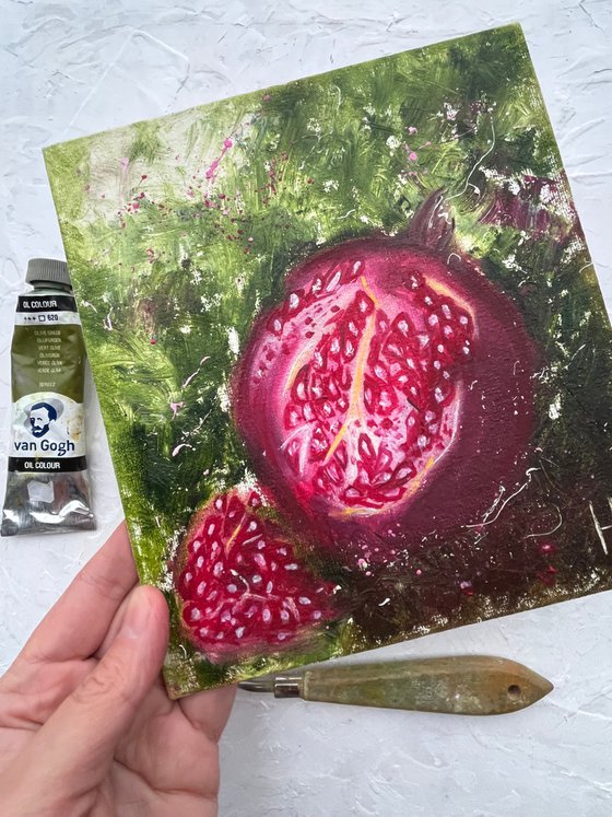 Pomegranate original oil painting