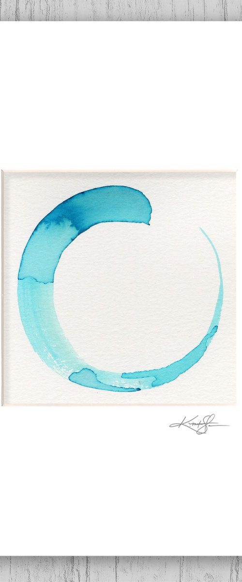 Enso Serenity 102 - Abstract Zen Circle Painting by Kathy Morton Stanion by Kathy Morton Stanion