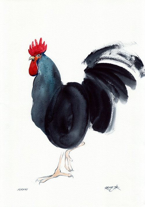 Bird CCLIV - Rooster by REME Jr.