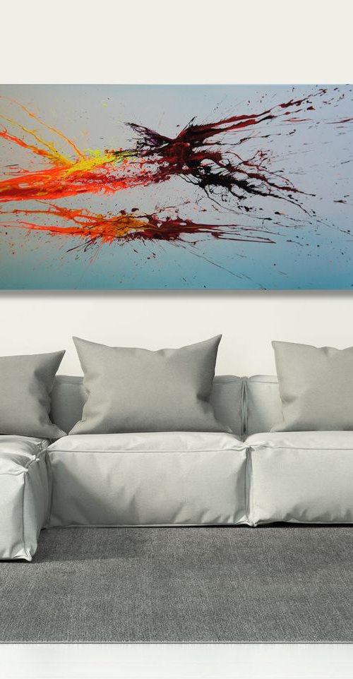 Sky Buzz VI (Spirits Of Skies 098108) (140 x 70 cm) XXL (56 x 28 inches) by Ansgar Dressler