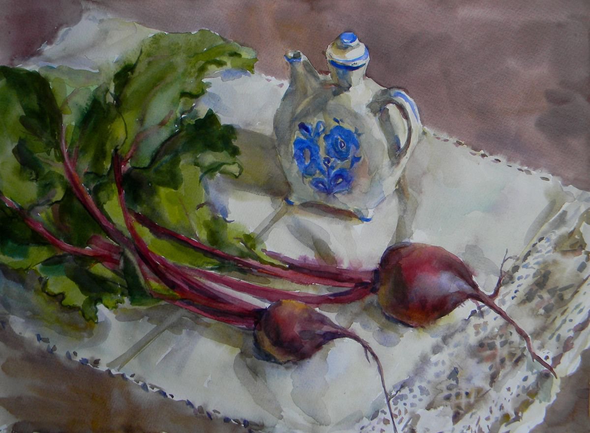 Etude with beets by Liudmyla Chemodanova