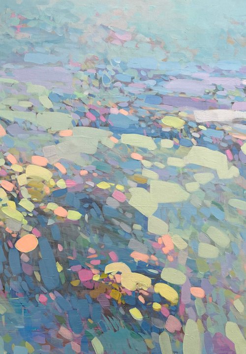 Pearl Valley, Original oil painting, Handmade artwork, One of a kind by Vahe Yeremyan