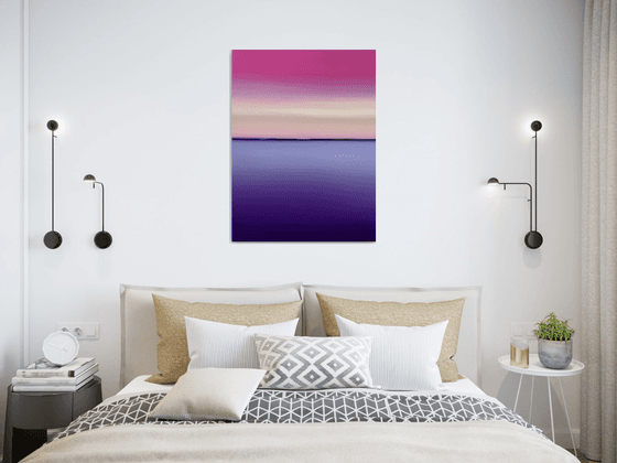 Colorful seascape painting